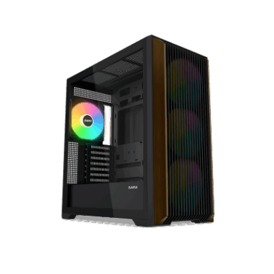 SAMA MID TOWER Z60 BLACK LISTELLO IN NOCE TG 4*FAN 140mm ARGB PWM