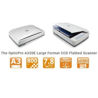 SCANNER PLUSTEK OPTIC PRO A320E A3 CCD 300DPI SUPP.MAC