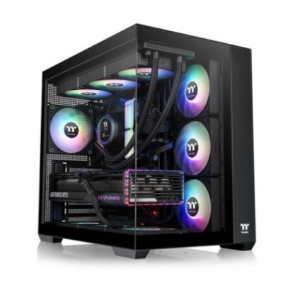 THERMALTAKE CASE M.TOWER VIEW 380TG ARGB BLACK TG 4xARGB Fan