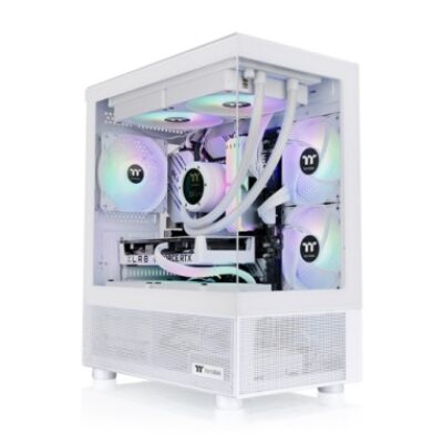 THERMALTAKE CASE MICRO VIEW 170 TG ARGB SNOW 3xARGB FAN