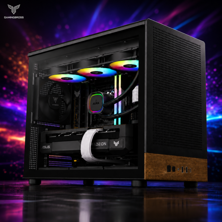 PC Gaming RX 9070 XT Ryzen 7 9800X3D 32GB DDR5 SSD 1TB BROSS ATHENA