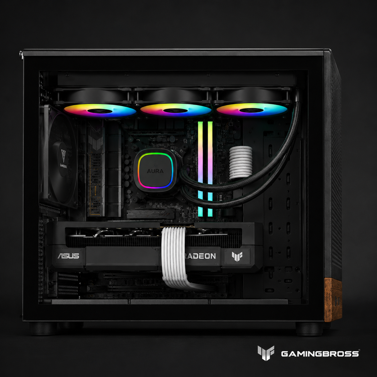 PC Gaming RX 9070 XT Ryzen 7 9800X3D 32GB DDR5 SSD 1TB BROSS ATHENA – immagine prodotto 2