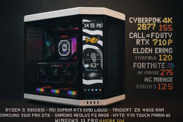 “GODMODE BROSS” – Attiva il cheat definitivo. Nessun limite. Nessun nemico. 48GB RAM DDR5 / Ryzen 9 9950X3D /RTX 5090 Liquid/