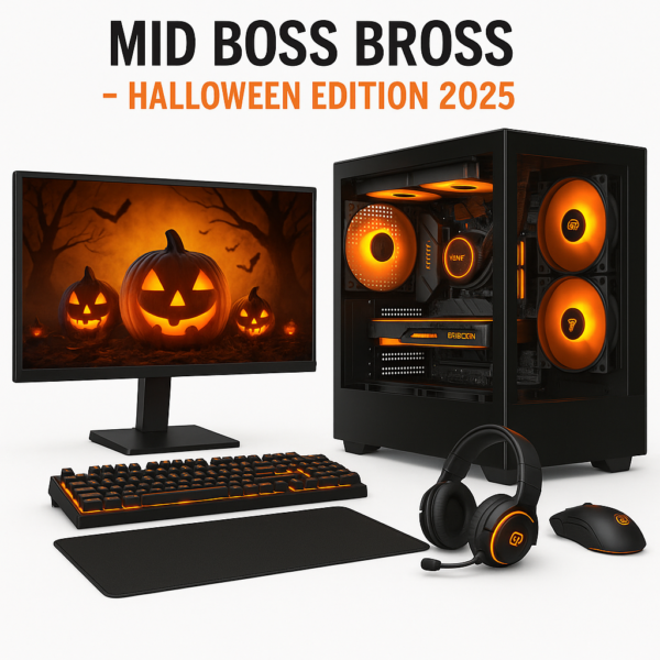 Mid Boss Bross – PC Gaming Halloween Edition 2025 con RX 9060 XT