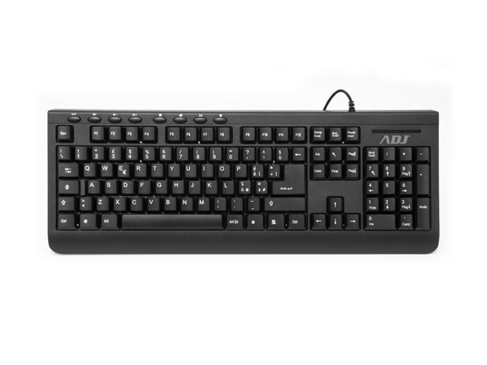 TASTIERA USB MULTIMEDIA PURE TA108 BK 113 TASTI PLUG&PLAY ADJ