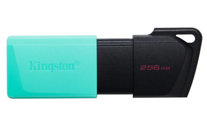 PEN DRIVE 3.2 256GB TYPE-A EXODIA M BLACK/TEAL KINGSTON CAPPUCCIO REMOV