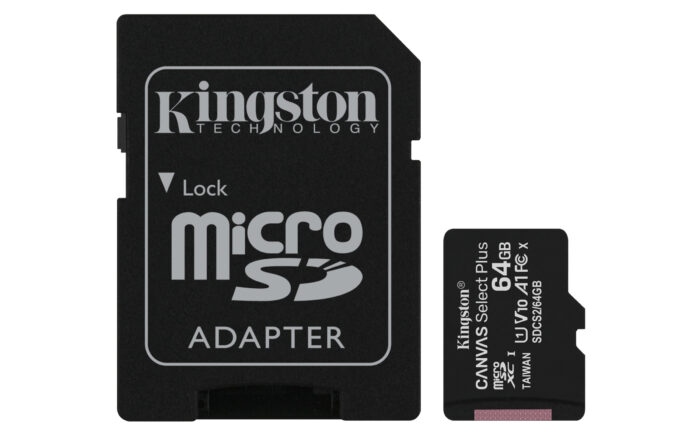 SD Micro 64GB CL10 UHS-I with Adapter – Kingston