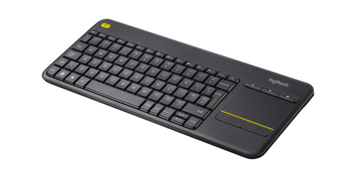 Tastiera Logitech K400 Plus Wireless con Touchpad – Nera