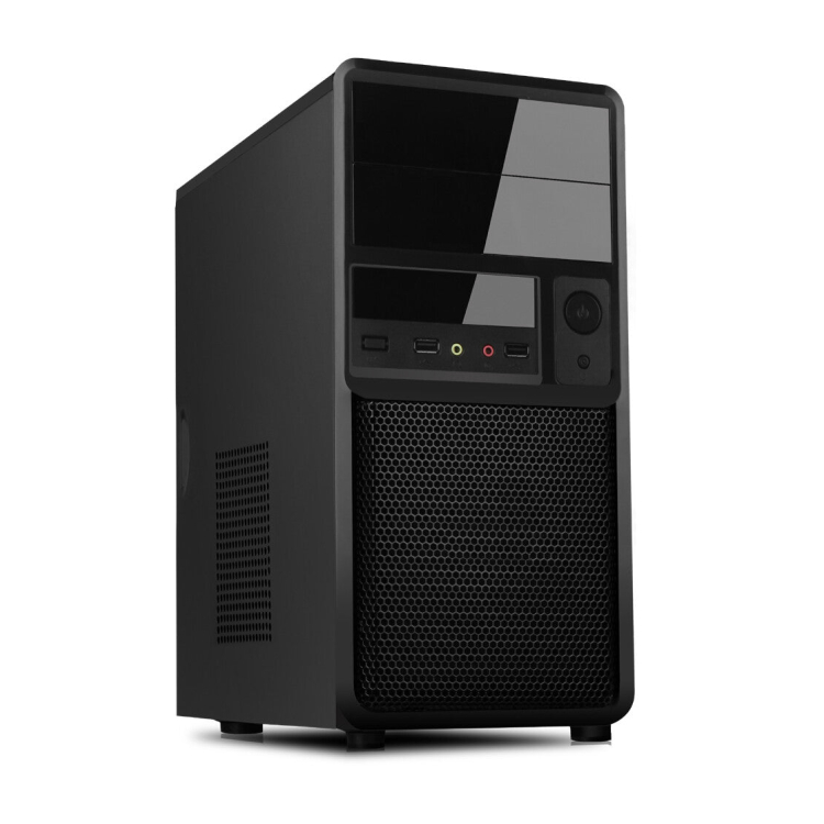 Case SPIDER Mini Tower mATX 500W USB3 Black Mesh