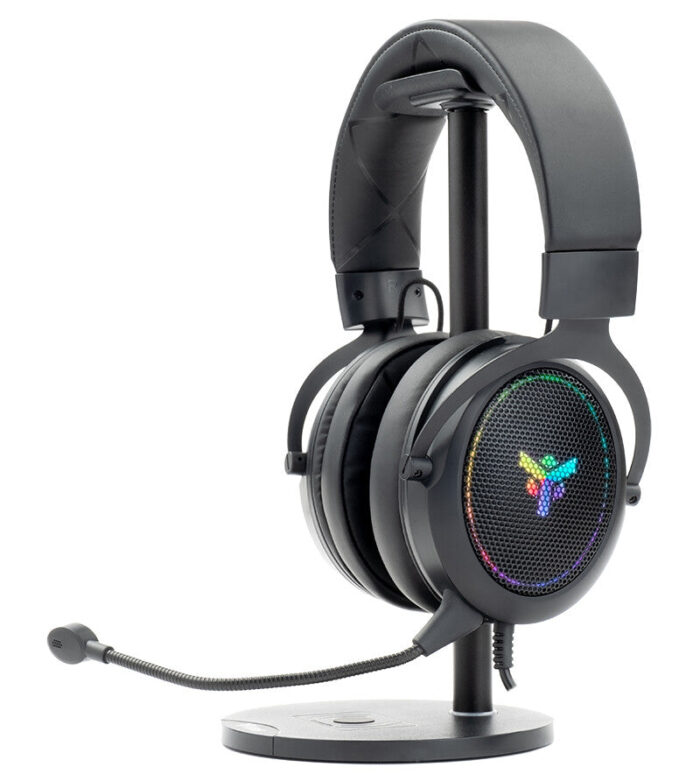 Cuffie Gaming H500 – 7.1 Virtuale- Contr. Volume- RGB LED- USB- Mic removibile- (stand non incluso)
