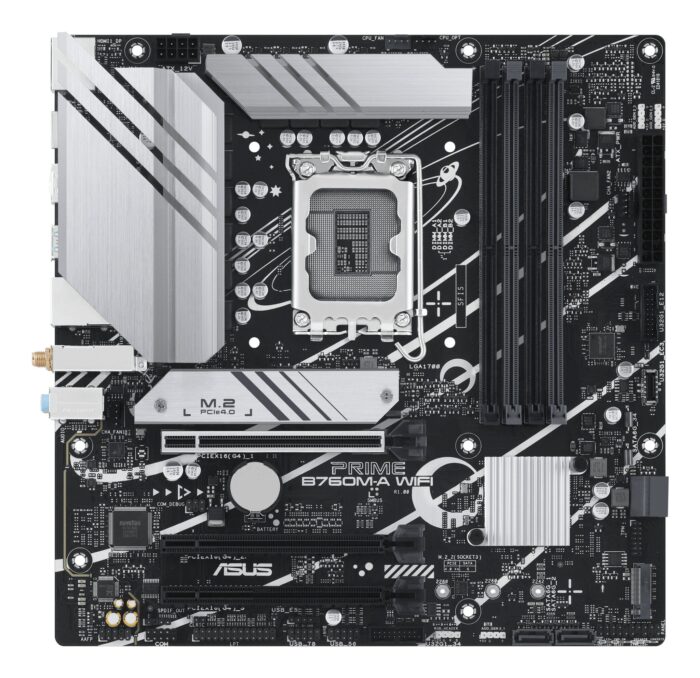 MB Asus 1700 Intel PRIME B760M-A WIFI- PCIe4- 2xM.2- 4xDDR5- DP- 2xHDMI- SATA6- USB3.2 Gen2 & Gen1- mATX
