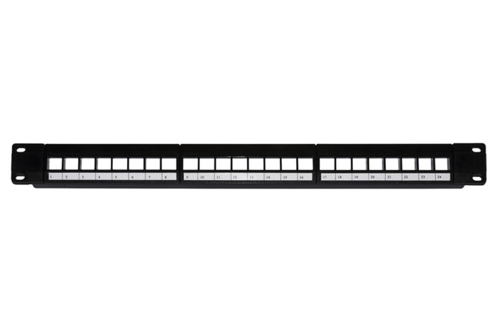 PATCH PANEL 24 PORTE 19 VUOTO NERO