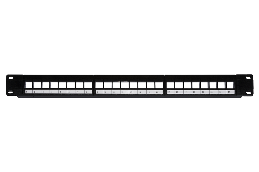 PATCH PANEL 24 PORTE 19 VUOTO NERO