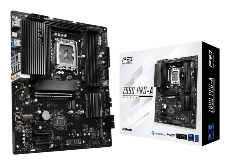 MB Asrock 1851 Z890 PRO-A- 4*DDR5- 4*SATA3- 2*M.2- HDMI- DP- ATX