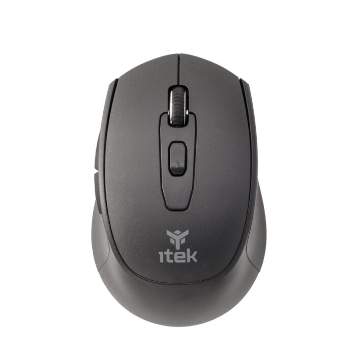 Mouse iTek CLK W24B – Wireless 2.4G & Bluetooth- Ottico- 1600 DPI- 6 Tasti Silent Switch- Ergonomico
