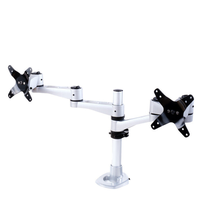 Supporto da scrivania per Doppio Monitor (Max 10Kg cad)- Elegant Ergonimic Style- Materiali Premium- Vesa 75×75/100×100