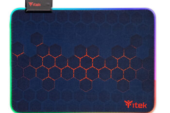 Gaming Mouse Pad RGB E1 - Materiale Premium- Antiscivolo- Massima Precisione- RGB con 12 modalità- 350x250x3mm