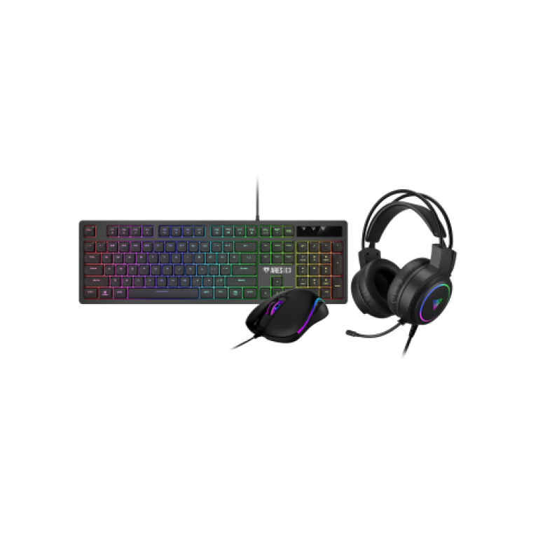 GAMDIAS KIT TAST + MOUSE + CUFFIE POSEIDON E2 3-IN-1 TAST MEMBRANA MOUSE OT