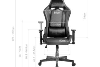 MARSGAMING SEDIA GAMING MGC-PRO PK PELLE NERA & ROSA