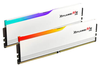 G.Skill DIMM 32GB DDR5-6000 (2x16GB) Dual Kit- Ripjaws M5 RGB- INTEL XMP- White