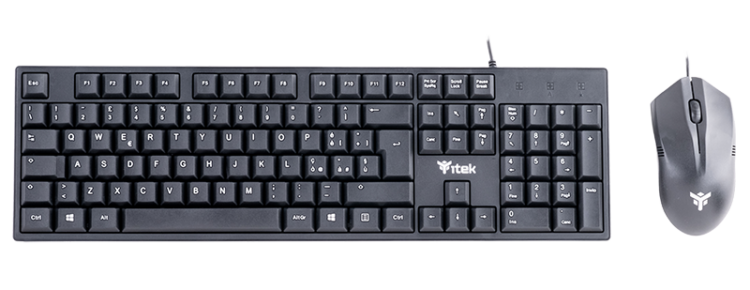 Itek Combo S22 – Tastiera e Mouse USB Retail