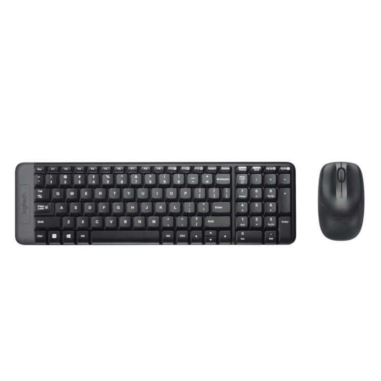 Tastiera + Mouse LOGITECH RETAIL – MK220- Wireless- Nera