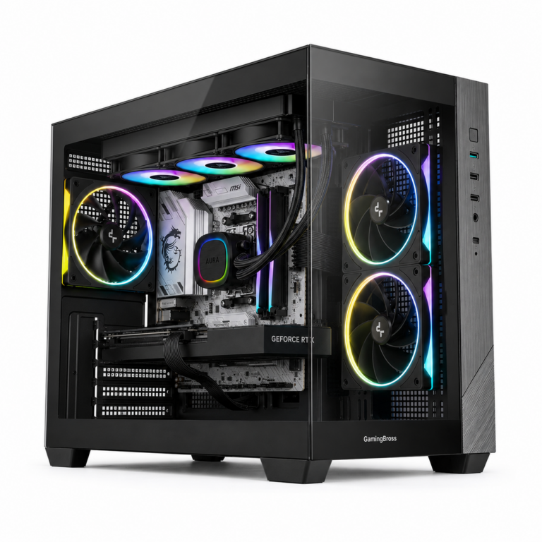PC Gaming RTX 5070 Ti 16GB GDDR7 Ryzen 7 9800X3D 32GB DDR5 SSD 1TB BROSS TITAN