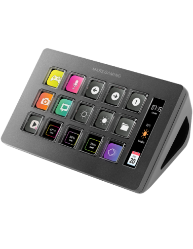 Marsgaming Slim Stream Deck Msd One Black Custom Keys Software - GamingBross
