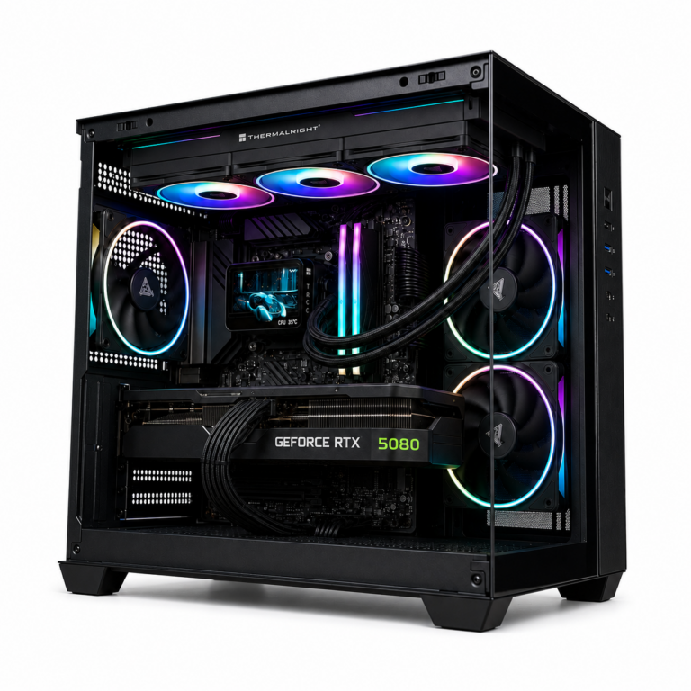 PC Gaming RTX 5080 Ryzen 7 9800X3D 64GB DDR5 SSD 2TB BROSS TOR VISION X3D
