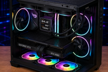 PC Gaming BROSS TOR VISTEK X3D | Ryzen 7 9800X3D, RTX 5080, COUGAR Poseidon Vistek Pro 360 TFT