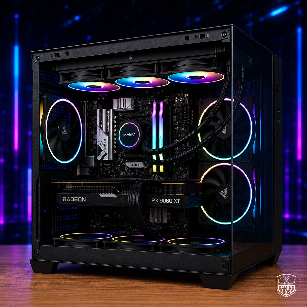 PC Gaming RX 9060 XT Ryzen 5 8400F 16GB DDR5 SSD 1TB BROSS NOVA ENTRY – immagine prodotto 3