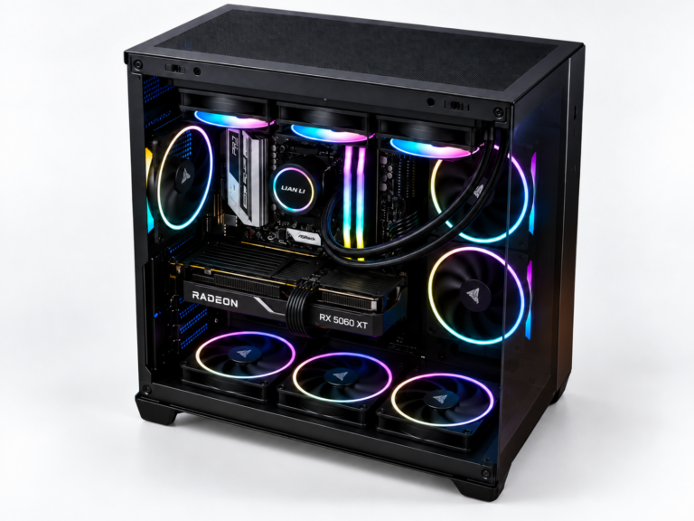 PC Gaming RX 9060 XT 8GB Ryzen 5 9600X 16GB DDR5 SSD 1TB BROSS VELOX