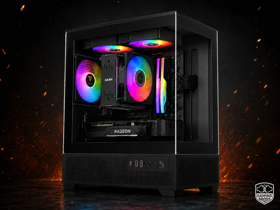 PC Gaming RX 9060 XT Ryzen 5 9600X 16GB DDR5 SSD 1TB BROSS AMD CORE