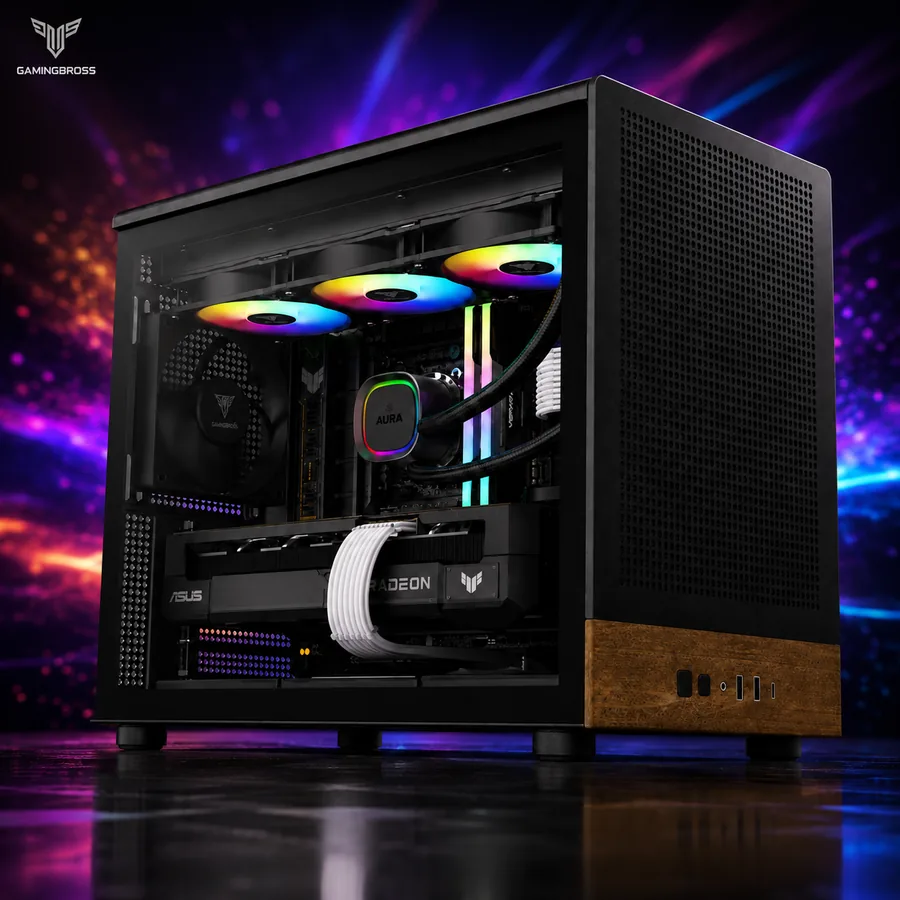 PC Gaming RX 9070 XT Ryzen 7 9800X3D 32GB DDR5 SSD 1TB BROSS ATHENA