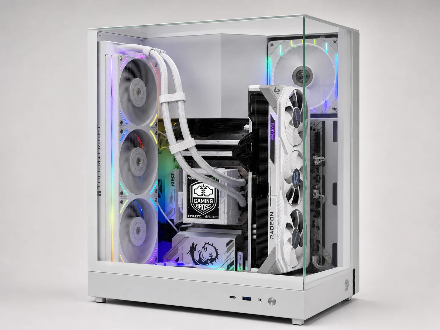 BROSS EVEREST X3D – PC gaming bianco Ryzen 7 9800X3D RX 9070 XT
