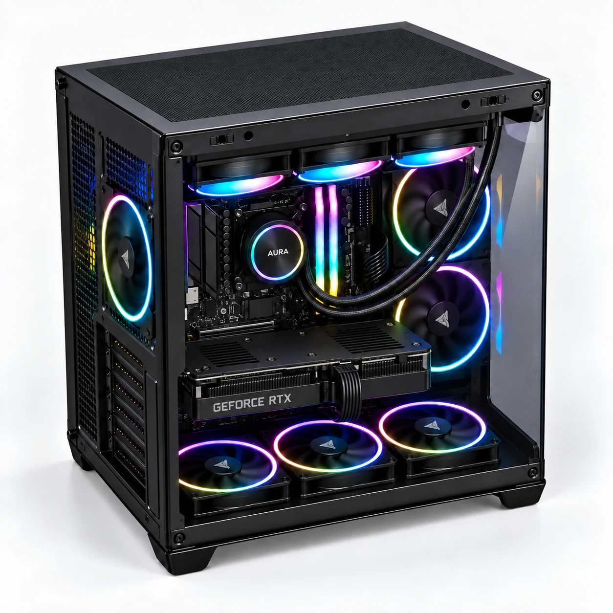 PC Gaming RTX 5060 8GB Ryzen 5 9600X 16GB DDR5 SSD 1TB BROSS LAMPO