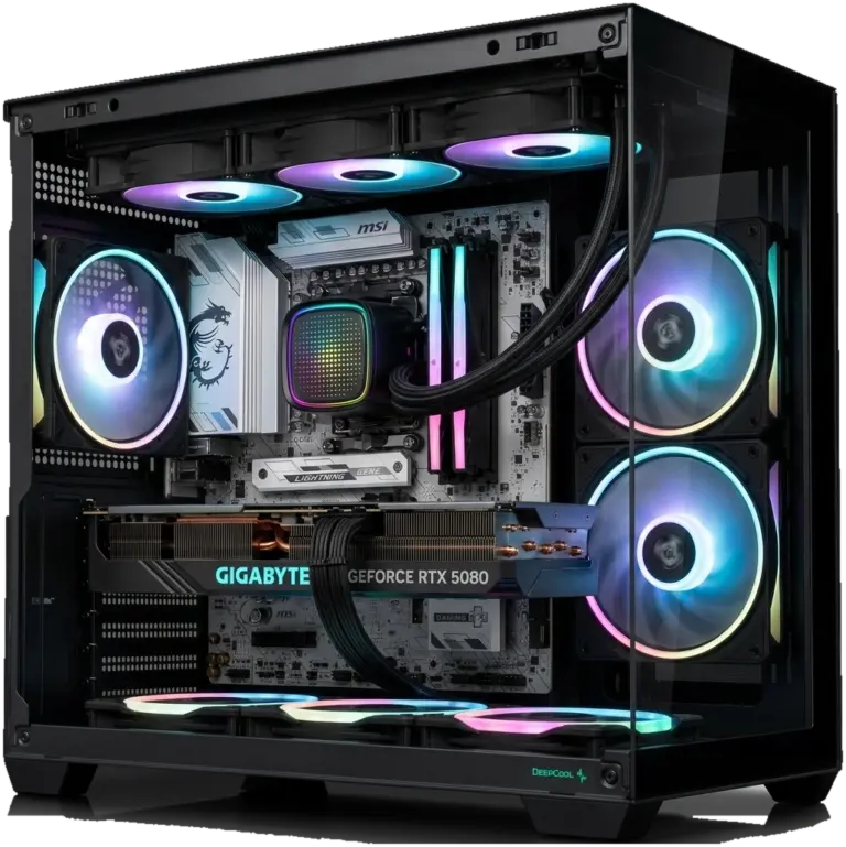 BROSS 4K APEX – Ryzen 7 9800X3D, RTX 5080 16GB Gigabyte OC, 32GB DDR5 6400 CL32 Viper, 1TB SSD, SAMA L50 360, MSI B850M WiFi | Pronta Consegna